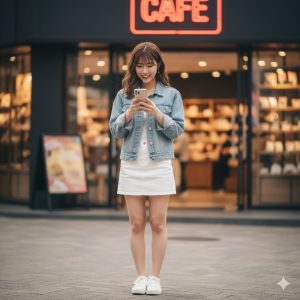 \<img src="h3\_saihan.jpg" alt="再販情報をスマートフォンでチェックするミニスカートの女性"\>
