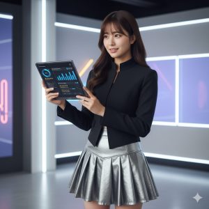 <img data-src="performance_review.jpg" alt="タブレットでXiaomi洗濯機の性能レビューを確認して感心する女性">