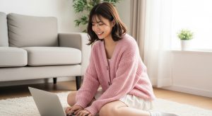<img data-src="rakuten_ec.jpg" alt="楽天などのECサイトでXiaomi洗濯機を見つけて喜ぶ女性">
```